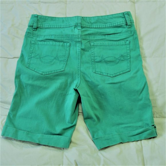 Faded Glory Denim Cuffed Shorts, size 10 - Picture 2 of 5